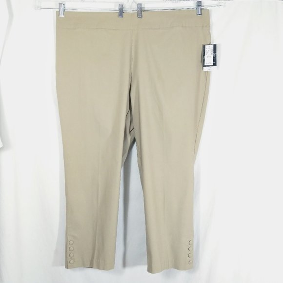 Roz & Ali Pants - NWT 24/24W Roz & Ali Rayon-Blend Ankle Pants